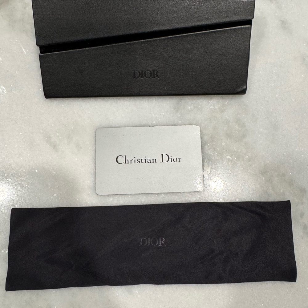 Dior Blue and Gold Sunglasses - Picture 5 of 6